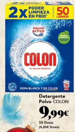 Oferta de Colon - Detergente Polvo por 9,99€ en Gadis