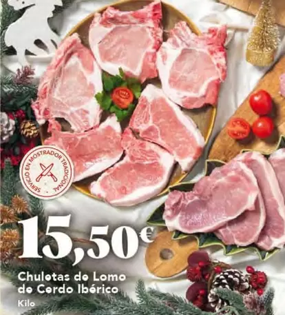 Oferta de Chuletas De Lomo De Cordo Iberico por 15,5€ en Gadis