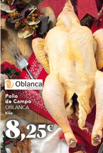 Oferta de Oblanca - Pollo De Campo por 8,25€ en Gadis