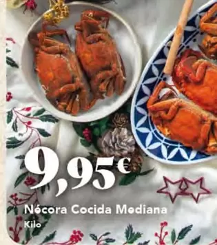 Oferta de Nécora Cocida Mediana por 9,95€ en Gadis