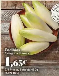 Oferta de Origen - Endibias Categoria Primera por 1,65€ en Gadis