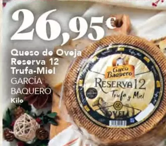 Oferta de García Baquero - Queso De Oveja Reserva 12 Trufa-miel por 26,95€ en Gadis