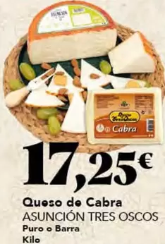 Oferta de Tres - Queso De Cabra por 17,25€ en Gadis