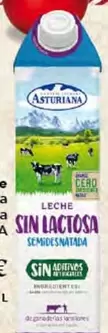 Oferta de La Asturiana - Leche Sin Lactosa Semidesnatada por 0,69€ en Gadis