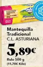 Oferta de Central Lechera Asturiana - Mantequilla Tradicional por 5,89€ en Gadis