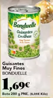 Oferta de Bonduelle - Guisantes Muy Finos por 1,69€ en Gadis