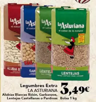 Oferta de La Asturiana - Legumbres Extra por 3,49€ en Gadis