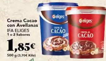 Oferta de Ifa Eliges - Crema Cacao Con Avellanas por 1,85€ en Gadis