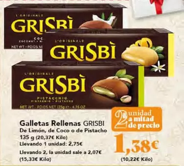 Oferta de Galletas Rellenas por 2,75€ en Gadis