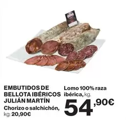 Oferta de Julian Martín - Embutidos De Bellota Ibéricos por 54,9€ en El Corte Inglés