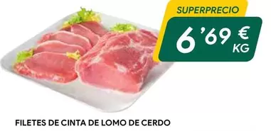 Oferta de Filetes De Cinta De Lomo De Cerdo por 6,69€ en Masymas