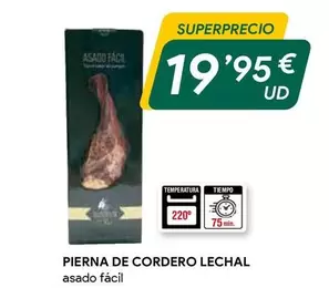 Oferta de Fac - Pierna De Cordero Lechal por 19,95€ en Masymas