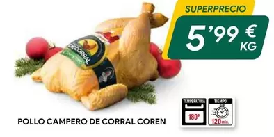 Oferta de Coren - Pollo Campero De Corral por 5,99€ en Masymas