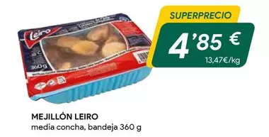 Oferta de Leiro - Mejillon por 4,85€ en Masymas