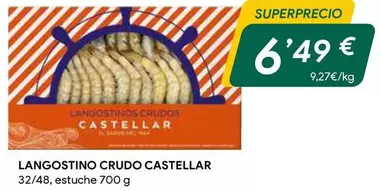 Oferta de Castellar - Langostino Crudo por 6,49€ en Masymas