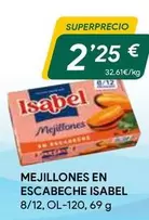 Oferta de Isabel - Mejillones En Escabeche por 2,25€ en Masymas