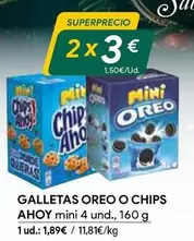 Oferta de Chips Ahoy - Galletas Oreo por 1,89€ en Masymas