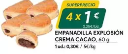 Oferta de Empanadilla Explosion Crema Cacao por 0,3€ en Masymas