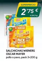 Oferta de Oscar Mayer - Salchichas Wieners por 2,75€ en Masymas