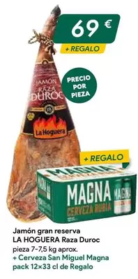 Oferta de La hoguera - Jamón Gran Reserva Raza Duroc por 69€ en Masymas