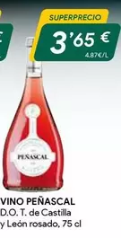 Oferta de Peñascal - Vino D.O. T. De Castilla Y Leon Rosado por 3,65€ en Masymas