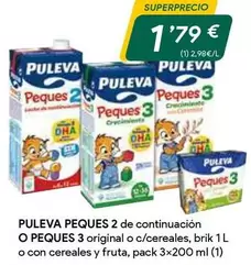 Oferta de Puleva - Peques 2 De Continuacion O Peques 3 Original O C/cereales por 1,79€ en Masymas