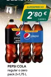 Oferta de Pepsi - Regular O Zero por 2,8€ en Masymas