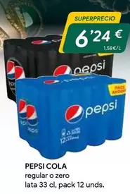 Oferta de Pepsi - Cola por 6,24€ en Masymas