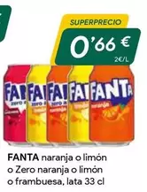 Oferta de Fanta - Naranja O Limon O Zero Naranja O Limon O Frambuesa por 0,66€ en Masymas