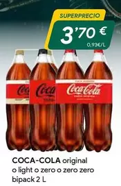 Oferta de Coca-Cola - Original O Light O Zero O Zero Zero por 3,7€ en Masymas