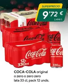 Oferta de Coca-Cola - Original O Zero O Zero Zero por 9,72€ en Masymas