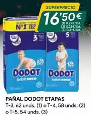 Oferta de Dodot - Pañal por 16,5€ en Masymas