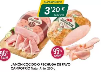 Oferta de Campofrío - Jamon Cocido O Pechuga De Pavo por 3,2€ en Masymas