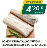 Oferta de Outón - Lomos De Bacalao por 4,2€ en Masymas