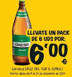 Oferta de Cruz - Cerveza por 6€ en Cash Fresh