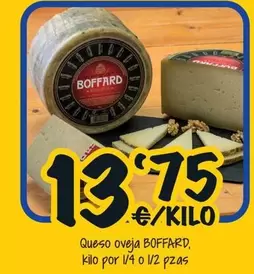 Oferta de Boffard - Queso Oveja por 13,75€ en Cash Fresh