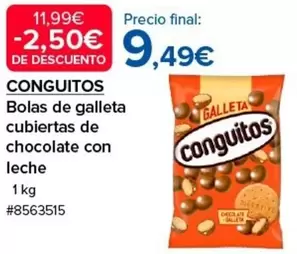 Oferta de Conguitos - Bolas De Galleta Cubiertas De Chocolate Con Leche por 9,49€ en Costco