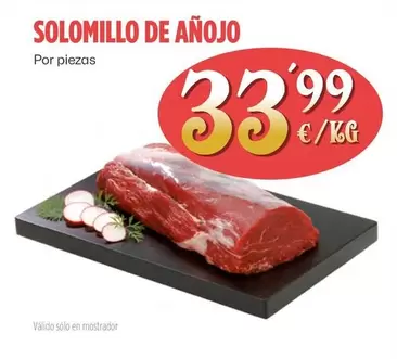 Oferta de Solomillo De Añojo por 33,99€ en Ahorramas