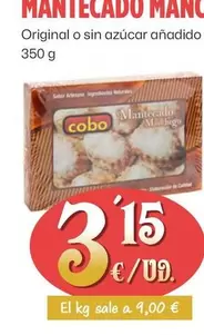 Oferta de Cobo - Mantecado Manchego por 3,15€ en Ahorramas