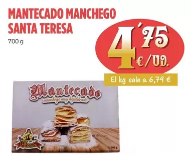 Oferta de Santa Teresa - Mantecado Manchego por 4,75€ en Ahorramas