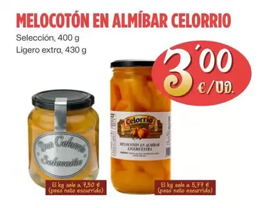 Oferta de Celorrio - Melocoton En Almíbar por 3€ en Ahorramas