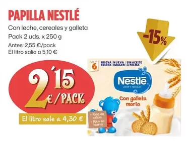 Oferta de Nestlé - Papilla por 2,15€ en Ahorramas