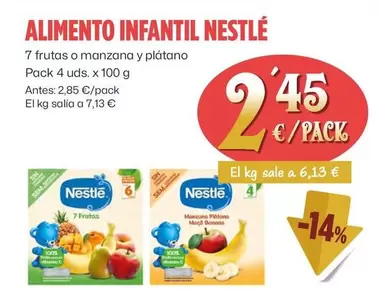 Oferta de Nestlé - Alimento Infantil por 2,45€ en Ahorramas