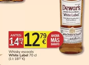 Oferta de Dewar's - Whisky Escocés por 12,79€ en Consum