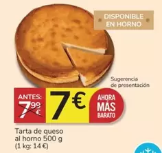 Oferta de Tarta De Queso Al Horno por 7€ en Consum