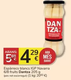 Oferta de Ara - Espàrrecs Blancs Igp Navarra 6/8 Fruits por 4,29€ en Consum