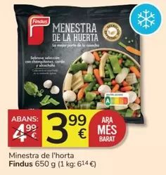 Oferta de Findus - Minestra De L'horta por 3,99€ en Consum