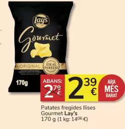 Oferta de Lay's - Patates Fregides Llises Gourmet por 2,39€ en Consum