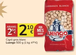 Oferta de Luengo - Cigro Gros Blanc por 2,1€ en Consum