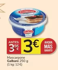 Oferta de Galbani - Mascarpone por 3€ en Consum